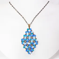 Pendant 65cm - Marissa Rhombus M-Bronze Chain - Pendant 65cm - Laiton bronze